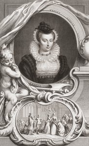 Mary, İskoç Kraliçesi by Jacobus Houbraken