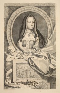Elizabeth, Kraliçe VII. Knapton, Londra 1742 tarafından by Jacobus Houbraken