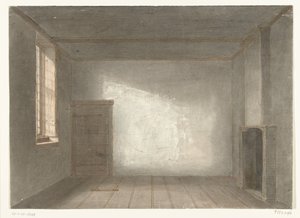 Cornelis de Witt'in hapishanedeki odası Gevangenpoort, Lahey, 1844
