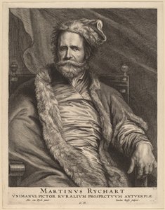 Martin Rijckaert by Jacobus Neeffs, after Sir Anthony van Dyck