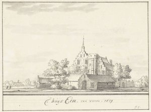 ev Eem Eem evi, önden. 1649 (nesne üzerindeki başlık)