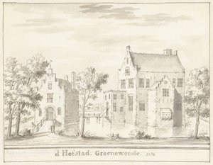 1382 yılında Woudenberg yakınlarındaki kale Groenewoude 