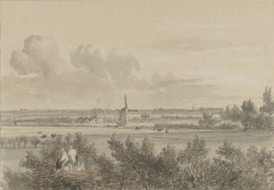 Maarssen yakınlarındaki manzara by Jacobus Theodorus Abels