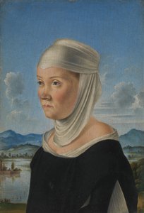Bir Kadının Portresi, Muhtemelen San Secondo Rahibesi, Verso Grisaille