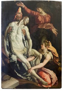 Mesih'in gömülmesi by Jacopino del Conte