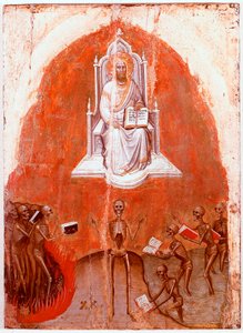 Vahiy Poliptiğinin sol paneli: Yaşam Kitabı ile Mesih. Jacobello Alberegno tarafından ahşap üzerine Detrempe (1367-1397 yaklaşık) 1360-1390. Gallerie dell