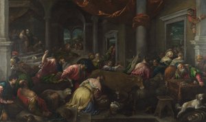 Tapınağın Arındırılması by Jacopo Bassano and workshop
