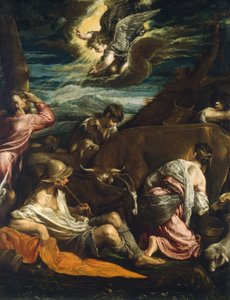 Çobanlara Müjde, muhtemelen 15551560. by Jacopo Bassano il vecchio