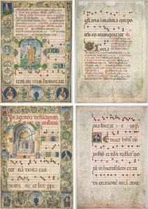 Çift Kademeli: St. Andrew (rekto) ile ilk harf (M) ve Ölüler için Kütle (rekto) by Jacopo Filippo d