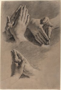 Duada Sıkıştırılmış Ellerin Üç Çalışması by Jacopo Guarana