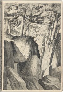 Tanınmış Kaya (Sasso spicco) [levha I] by Jacopo Ligozzi