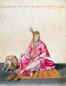 Köpekli Türk kadını, Jacopo Ligozzi