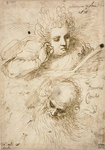 Andriana Palma ve Kinik Diogenes by Jacopo Palma il Giovane
