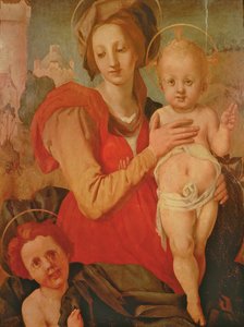 Vaftizci Yahya Bebek ile Madonna ve Çocuk (panel) by Jacopo Pontormo