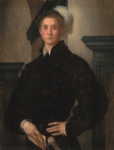 Cosimo I de' Medici'nin Portresi (1519-74) (panelde yağ (veya yağ ve tempera)) by Jacopo Pontormo
