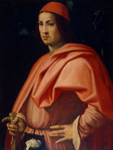 Jacopo da Pontormo'nun (1494-1557) Floransalı bir beyefendinin portresi. by Jacopo Pontormo