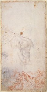 Ölülerin Dirilişi için Çalışma (kağıt üzerinde tebeşir) by Jacopo Pontormo