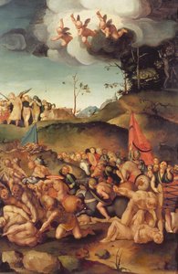 ಹತ್ತು ಸಾವಿರದ ಹುತಾತ್ಮತೆ, 1529-30 (ಪ್ಯಾನಲ್) ಟರ್ಕ್ by Jacopo Pontormo