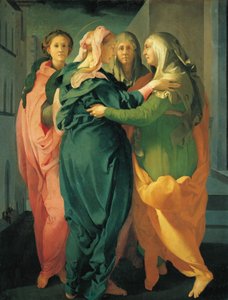 Ziyaret, c. 1530 (fresk) by Jacopo Pontormo