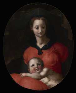 Bakire ve Çocuk, Madonna del Libro olarak bilinir, c.1545-46 by Jacopo Pontormo