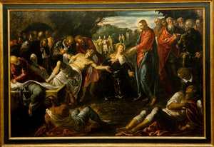 Lazarus'un Yükselişi by Jacopo Robusti (studio of) Tintoretto