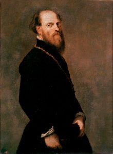 Altın Zincirli Bir Beyefendinin Portresi Tablo Jacopo Robusti dit Tintoretto tarafından by Jacopo Robusti Tintoretto