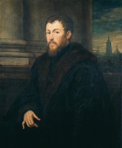 Bir beyefendi portresi by Jacopo Robusti Tintoretto
