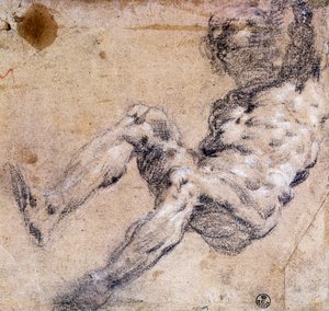 erkek çıplak çalışma by Jacopo Robusti Tintoretto