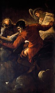 Evanjelistler Luke ve Matta by Jacopo Robusti Tintoretto