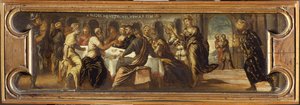 Belşatsar Bayramı. by Jacopo Robusti Tintoretto