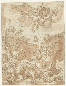 Bakır Yılanı Dikmek by Jacopo Tintoretto