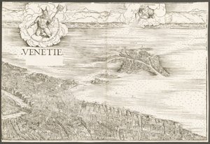Venedik görünümü [üst orta blok] by Jacopo de