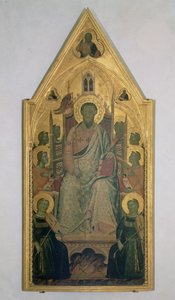 Aziz Bartholomew, Meleklerle tahta çıktı (panelde tempera)