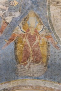 Adalet Alegorisi, kasanın detayı (fresk) by Jacopo di Cione