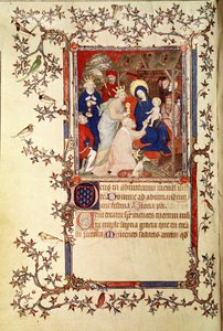 Enlem 18014 f.42v Büyücülerin Hayranlığı, Les Petites Heures de Duc de Berry