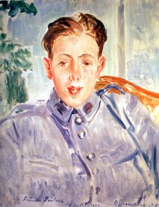 Bir asker olarak Francis Poulenc by Jacques Emile Blanche