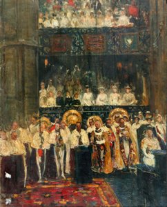 George V'in taç giyme töreni by Jacques Emile Blanche