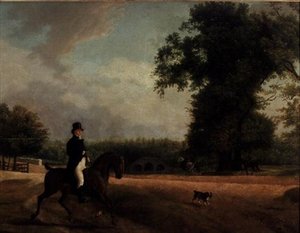 at sırtında yaşayan George by Jacques-Laurent Agasse