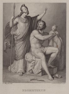Prometheus (gravür) by Jacques Alfred van Muyden