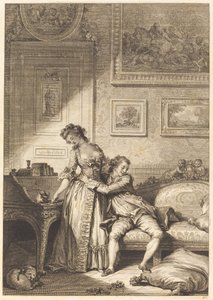 Bir cimri, cesur dolandırıcı kadın by Jacques Aliamet and Antoine Jean Duclos after Jean Honoré Fragonard