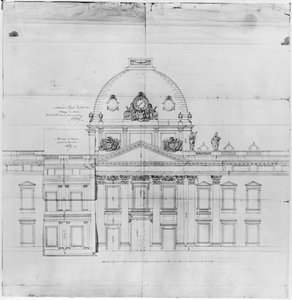 Paris'teki Ecole Militaire için tasarım, 1769