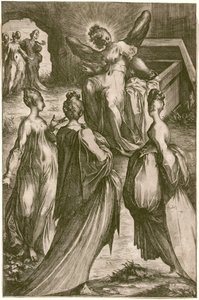 Mezardaki Üç Meryem. by Jacques Bellange