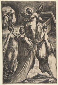 Mezarda Üç Meryem. by Jacques Bellange