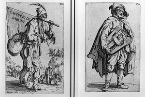 Bir Dilenci ve Bir Hurdy-Gurdy Oyuncusu