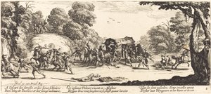 Bir Koça Saldırı by Jacques Callot