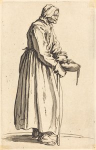 Pan ile dilenci kadın by Jacques Callot