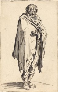 Çıplak Başlı ve Ayaklı Dilenci, c.1622 by Jacques Callot