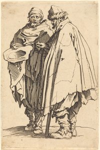 Kör Dilenci ve Yoldaş, c. 1622. by Jacques Callot