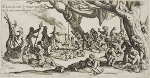 Çingenelerin Kamp Yeri: Şölen Hazırlığı by Jacques Callot