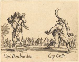 kap. Bonbardon ve Kap. ızgara by Jacques Callot